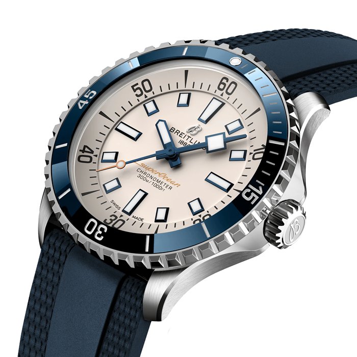 Breitling Superocean Automatic 42 Edelstahluhr mit Kautschukarmband A17375E71G1S1 – Bild 3