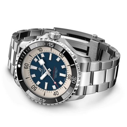 Breitling Superocean Automatic 44 Edelstahl Blau Uhr A17376211C1A1 – Bild 4