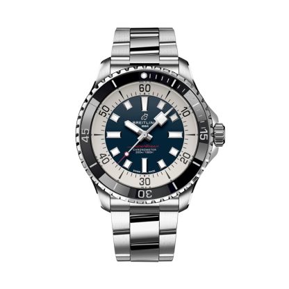 Breitling Superocean Automatic 44 Edelstahl Blau Uhr A17376211C1A1
