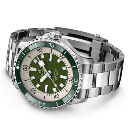 Breitling Superocean Automatic 44 Edelstahl Grün Uhr A17376A31L1A1 – Bild 4