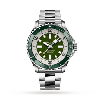 Breitling Superocean Automatic 44 Edelstahl Grün Uhr A17376A31L1A1