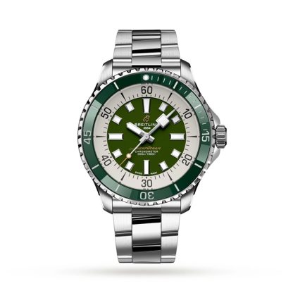 Breitling Superocean Automatic 44 Edelstahl Grün Uhr A17376A31L1A1
