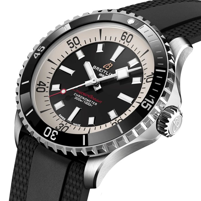 Breitling Superocean Automatic 44 Edelstahl Kautschukarmbanduhr A17376211B1S1 – Bild 3