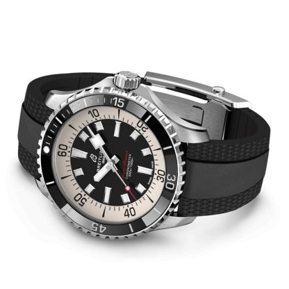 Breitling Superocean Automatic 44 Edelstahl Kautschukarmbanduhr A17376211B1S1 – Bild 4