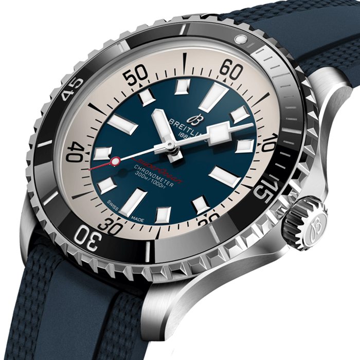 Breitling Superocean Automatic 44 Edelstahl Kautschukarmbanduhr A17376211C1S1 – Bild 3