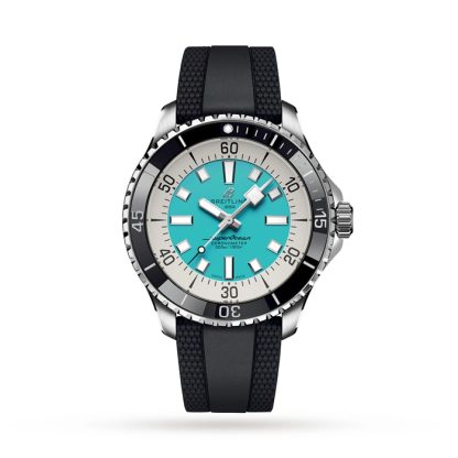 Breitling Superocean Automatic 44 Edelstahl Kautschukarmbanduhr A17376211L2S1