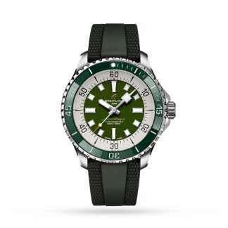 Breitling Superocean Automatic 44 Edelstahluhr mit Kautschukarmband A17376A31L1S1