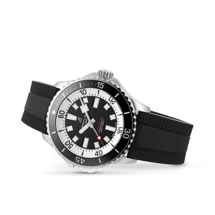Breitling Superocean Automatic 46 Edelstahluhr mit Kautschukarmband A17378211B1S1 – Bild 3