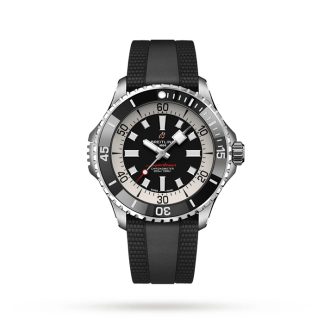 Breitling Superocean Automatic 46 Edelstahluhr mit Kautschukarmband A17378211B1S1