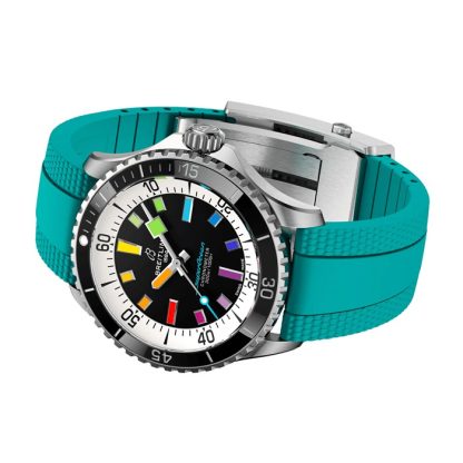 Breitling Superocean Automatik 42mm Herrenuhr Türkis Kautschuk A17375211B2S2 – Bild 4