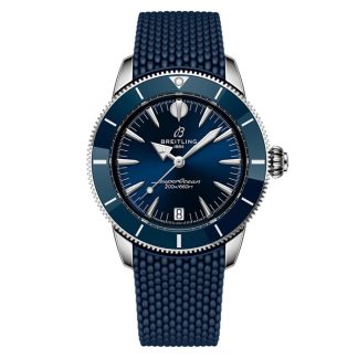Breitling Superocean Heritage Automatik 36mm Unisex Uhr Blau Gummi A10390161C1S1