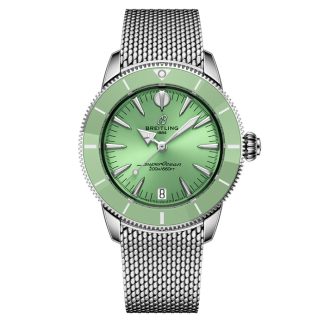Breitling Superocean Heritage Automatik 36mm Unisex Uhr Grün A10390361L1A1