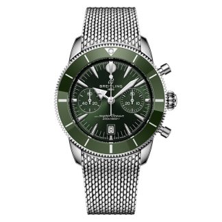 Breitling Superocean Heritage B01 Chronograph 42mm Herrenuhr Grün AB0156361L1A1