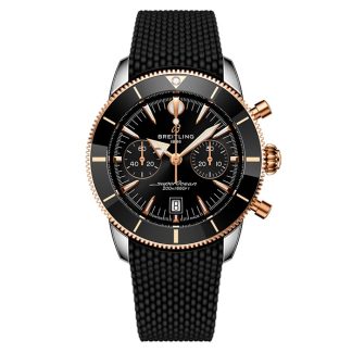 Breitling Superocean Heritage B01 Chronograph 42mm Herrenuhr Schwarz Kautschuk UB0156H11B1S1