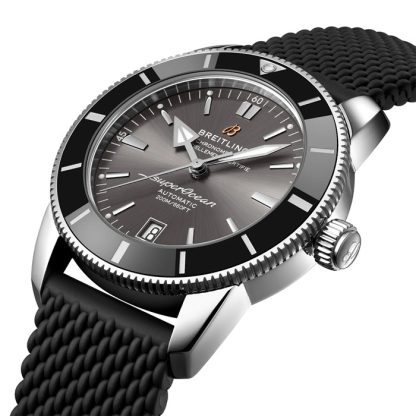Breitling Superocean Heritage B20 Automatik 42mm UK Edition Herrenuhr Grau Gummi AB20102B1B1S1 – Bild 2