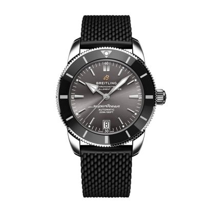 Breitling Superocean Heritage B20 Automatik 42mm UK Edition Herrenuhr Grau Gummi AB20102B1B1S1