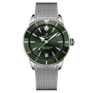 Breitling Superocean Heritage B31 Automatik 40mm Herrenuhr Grün AB3110361L1A1