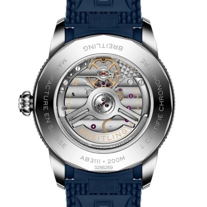 Breitling Superocean Heritage B31 Automatik 42mm Herrenuhr Blau Kautschuk AB3111161C1S1 – Bild 2
