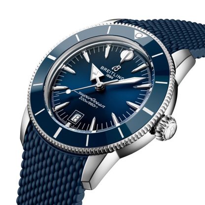 Breitling Superocean Heritage B31 Automatik 42mm Herrenuhr Blau Kautschuk AB3111161C1S1 – Bild 3