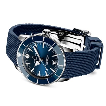 Breitling Superocean Heritage B31 Automatik 42mm Herrenuhr Blau Kautschuk AB3111161C1S1 – Bild 4