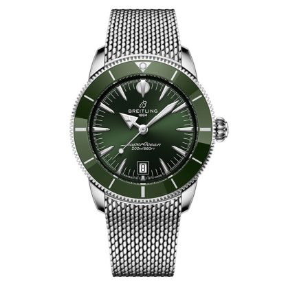 Breitling Superocean Heritage B31 Automatik 42mm Herrenuhr Grün AB3111361L1A1