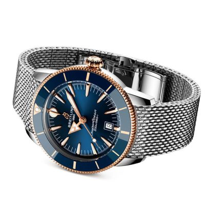 Breitling Superocean Heritage B31 Automatik 44mm Herrenuhr Blau 18 UB3112161C1A1 – Bild 4
