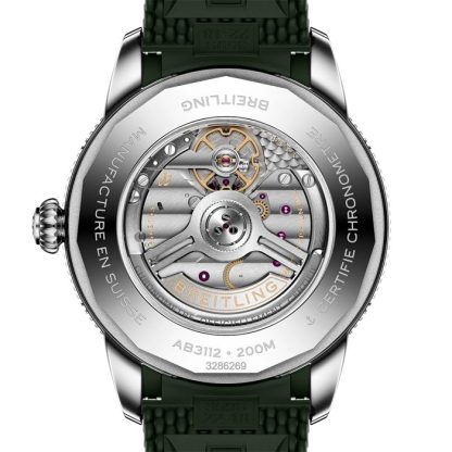 Breitling Superocean Heritage B31 Automatik 44mm Herrenuhr Grüner Gummi AB3112361L1S1 – Bild 2