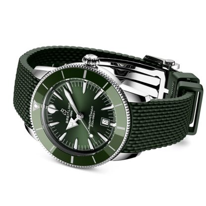 Breitling Superocean Heritage B31 Automatik 44mm Herrenuhr Grüner Gummi AB3112361L1S1 – Bild 4