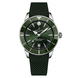 Breitling Superocean Heritage B31 Automatik 44mm Herrenuhr Grüner Gummi AB3112361L1S1