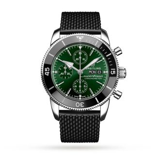 Breitling Superocean Heritage Chronograph 44 Edelstahl Kautschukband Uhr A13313121L1S1