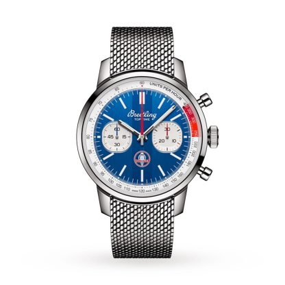 Breitling Top Time B01 Classic Cars Shelby Cobra 41mm Herrenuhr Mesh Strap AB01763A1C1A1