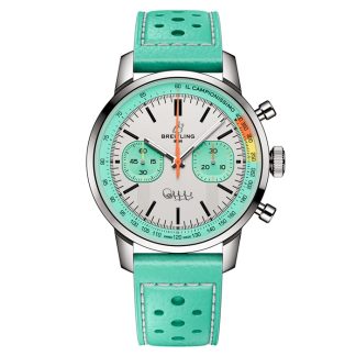 Breitling Top Time B01 Fausto Coppi 41mm Herrenuhr Leder AB01768A1A1X1