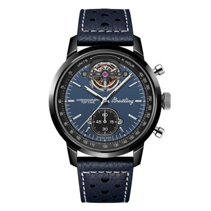 Breitling Top Time B21 Shelby Cobra Tourbillon 44mm Herrenuhr Blau SB21251A1C1X1