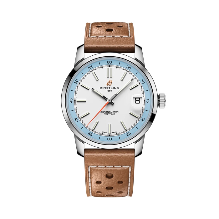 Breitling Top Time B31 38mm Herrenuhr Weiß AB3113281A1X1