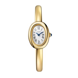 Cartier Baignoire De Cartier Uhr Mini Modell Quarzwerk 18K Gelbgold WGBA0050