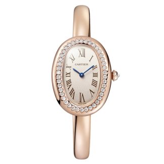 Cartier Baignoire De Cartier Uhr kleines Modell Größe 15 Quarzwerk Roségoldgehäuse WJBA0041