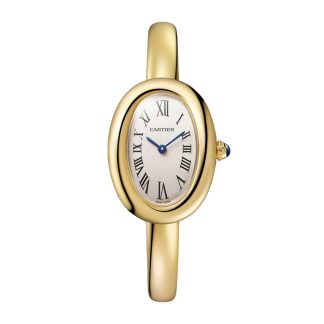 Cartier Baignoire Uhr kleines Modell Größe 16 Quarzwerk Gelbgoldgehäuse WGBA0025