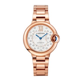 Cartier Ballon Bleu De Cartier Uhr 33mm Automatikuhr mit mechanischem Uhrwerk Rose Gold WGBB0054