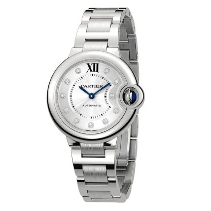 Cartier Ballon Bleu De Cartier Uhr 33mm Automatikwerk Stahl Diamanten W4BB0021 – Bild 2