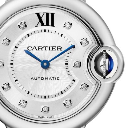 Cartier Ballon Bleu De Cartier Uhr 33mm Automatikwerk Stahl Diamanten W4BB0021 – Bild 3