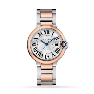 Cartier Ballon Bleu De Cartier Uhr 36 Mm mechanisches Uhrwerk mit automatischem Aufzug Stahlgehäuse Rose Gold W2BB0033