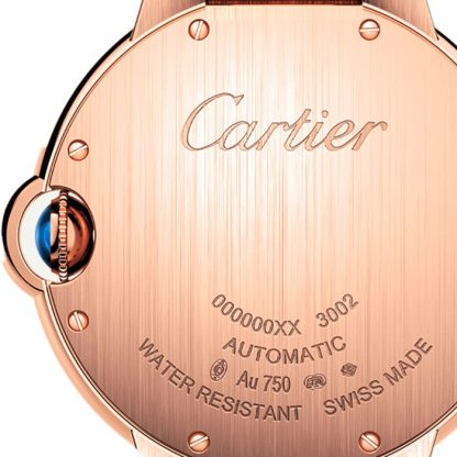 Cartier Ballon Bleu De Cartier Uhr 36mm mechanisches Uhrwerk mit automatischem Aufzug Rose Gold Diamanten WJBB0064 – Bild 3