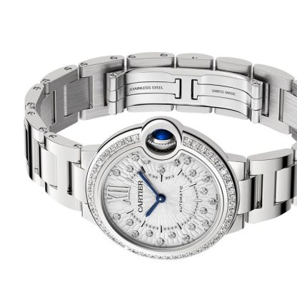 Cartier Ballon Bleu de Cartier Uhr 33 mm mechanisches Uhrwerk mit automatischem Aufzug W4BB0035 – Bild 4