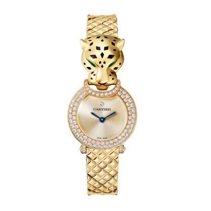 Cartier La Panthère Uhr 23,6 mm Quarzwerk Gelbgold HPI01526