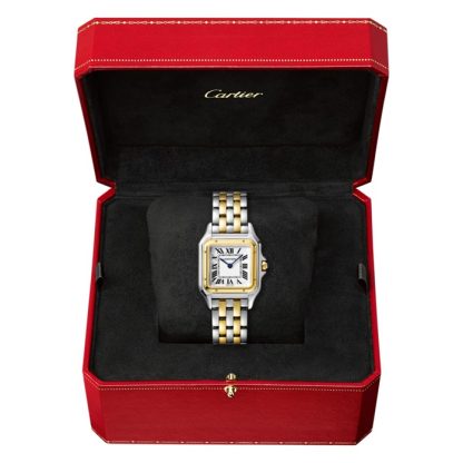 Cartier Panthère De Cartier Uhr Medium Modell Quarzwerk Gelbgold Stahl W2PN0014 – Bild 2