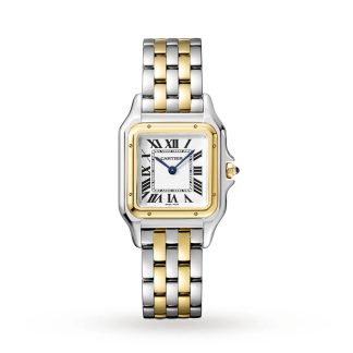 Cartier Panthère De Cartier Uhr Medium Modell Quarzwerk Gelbgold Stahl W2PN0014