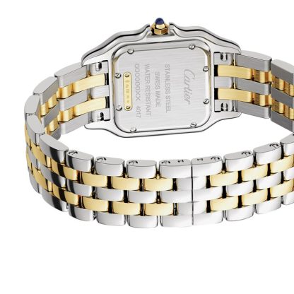 Cartier Panthère De Cartier Uhr Medium Modell Quarzwerk Gelbgold Stahl W2PN0014 – Bild 5