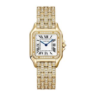 Cartier Panthere De Cartier Uhr Medium Modell Quarzwerk Gelbgold WJPN0060