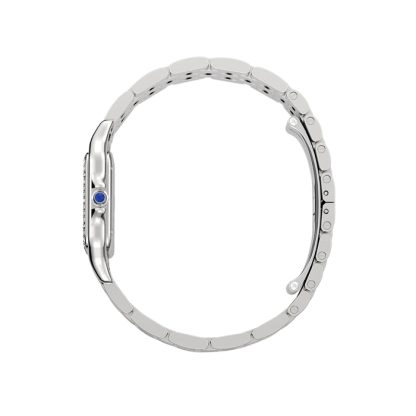 Cartier Panthère De Cartier Uhr Medium Modell Quarzwerk Stahl Diamanten W4PN0018 – Bild 4
