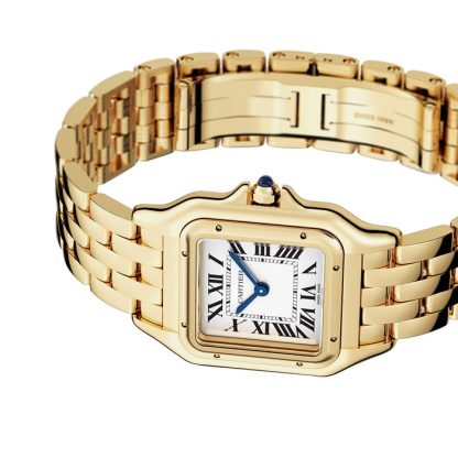 Cartier Panthère De Cartier Uhr Mittleres Modell Quarzwerk Gelbgold WGPN0009 – Bild 5